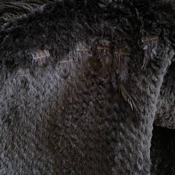 Diane Von Furstenberg Super Soft Black Rabbit Fur Cardigan Sweater - Picture 7 of 7